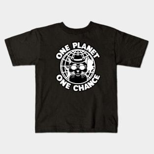 One Planet One Chance Mother Earth Day Kids T-Shirt